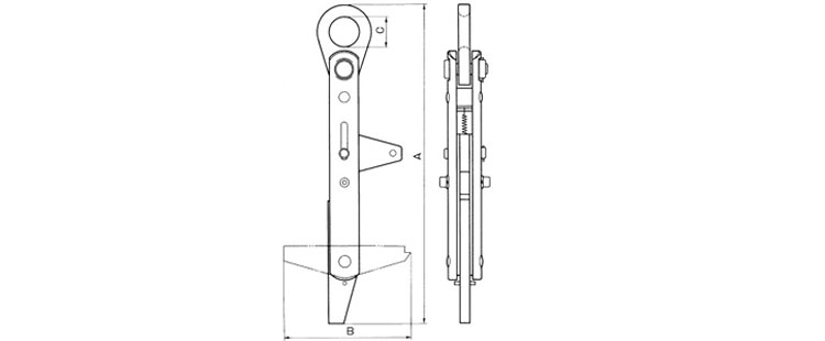 RH鋼板吊具尺寸圖