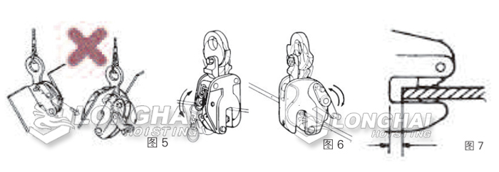 安裝鋼板起重鉗時的確認與注意事項